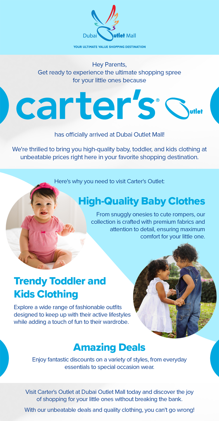 Exciting News: Carter's Outlet Now Open at Dubai Outlet Mall!