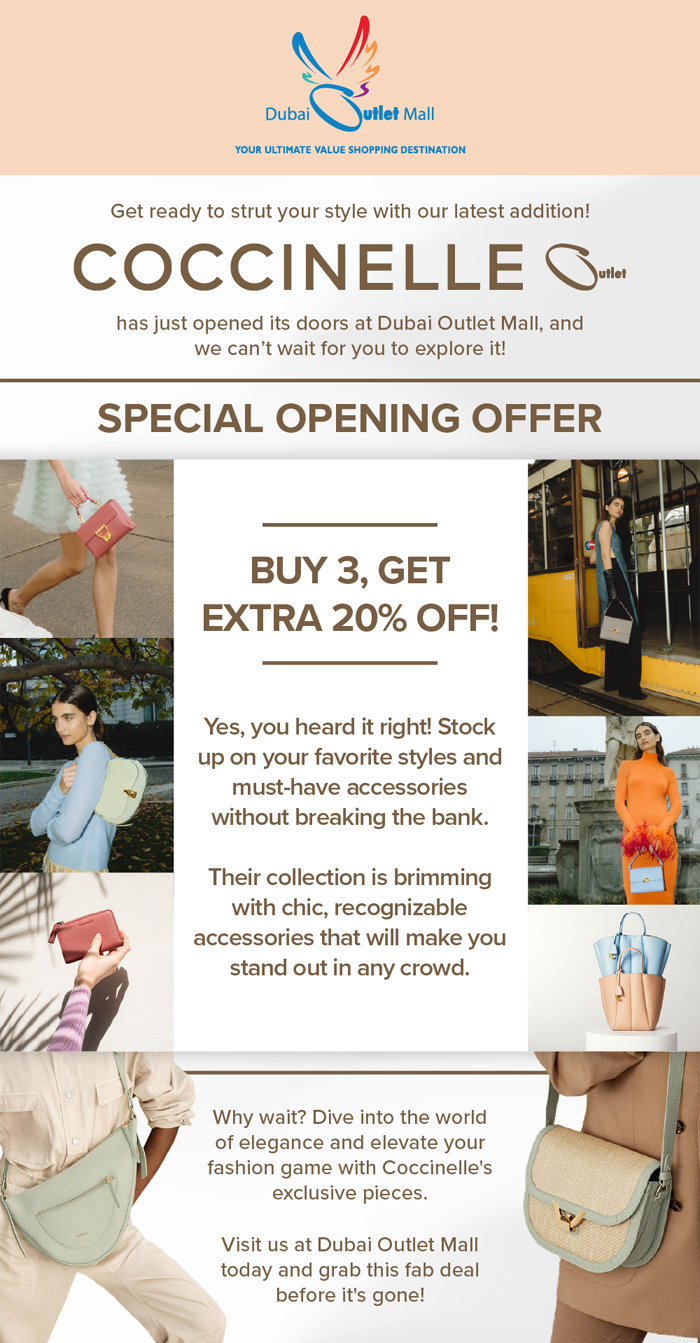 Coccinelle Outlet Buy 3, Get 20% Off