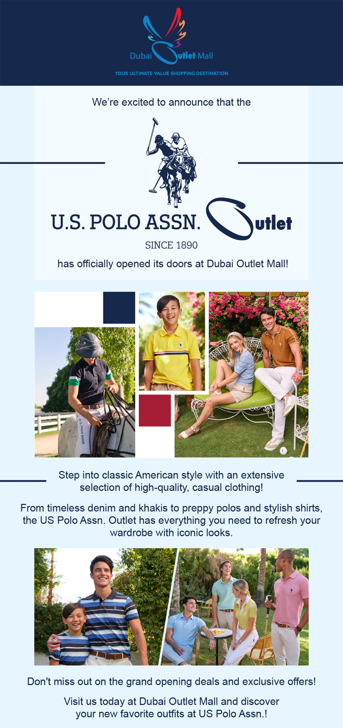 Big News! US Polo Assn. Outlet is Now Open