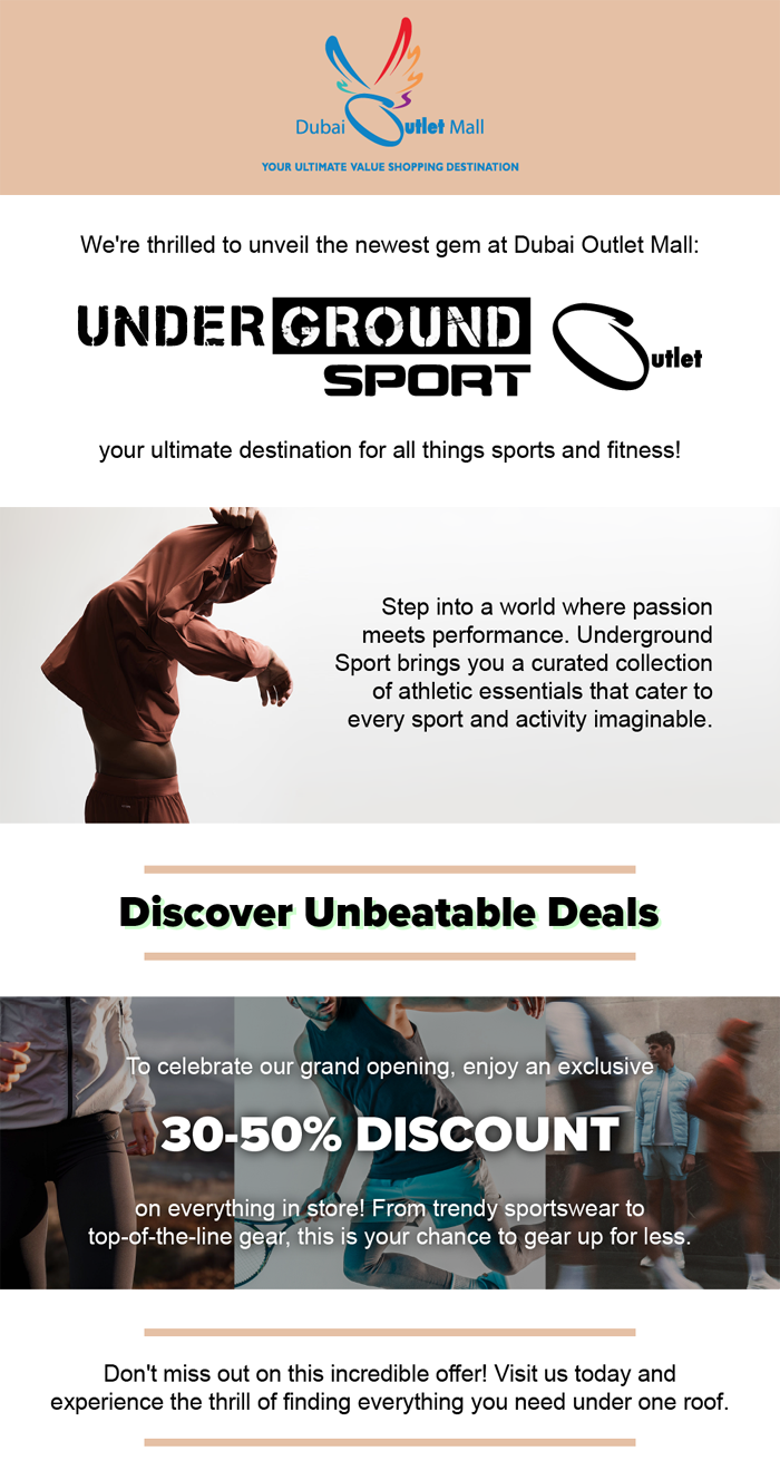 Underground Sport Outlet Grand Launch: