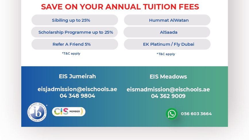Emirates International School, Jumeirah and Meadows